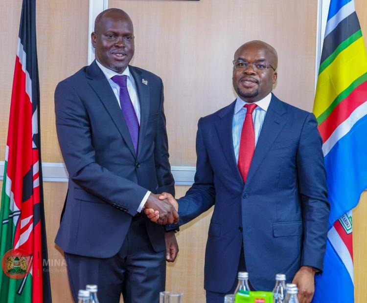 Dr. Raymond, PS Interior and Dr. Kiptoo at PBORA's Offices